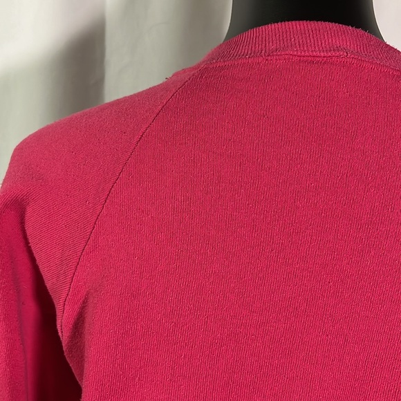 Vintage Pink Unibearsity Teddy Bear Long Sleeve Crewneck Sweatshirt - Picture 12 of 16